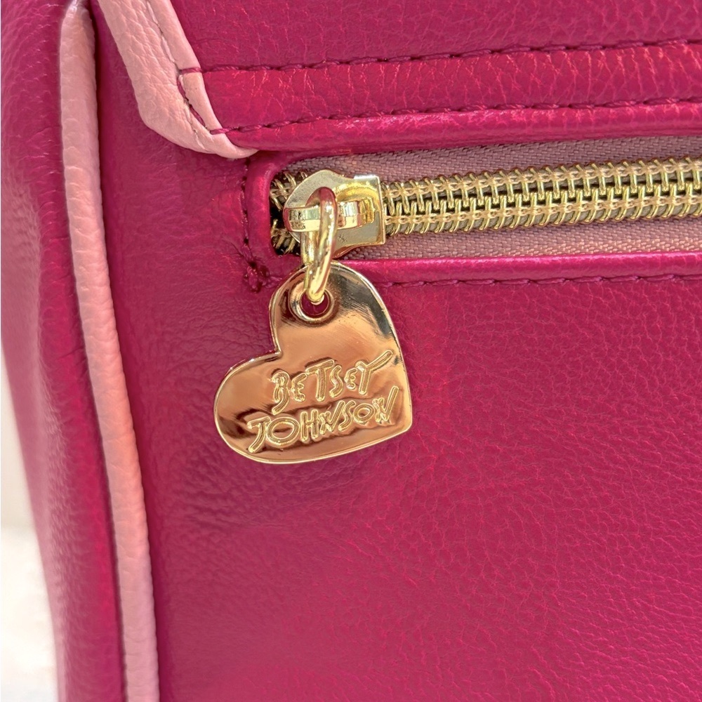 Betsey Johnson Pink Retro Telephone Crossbody Bag โโ Working Handset - Picture 7 of 16